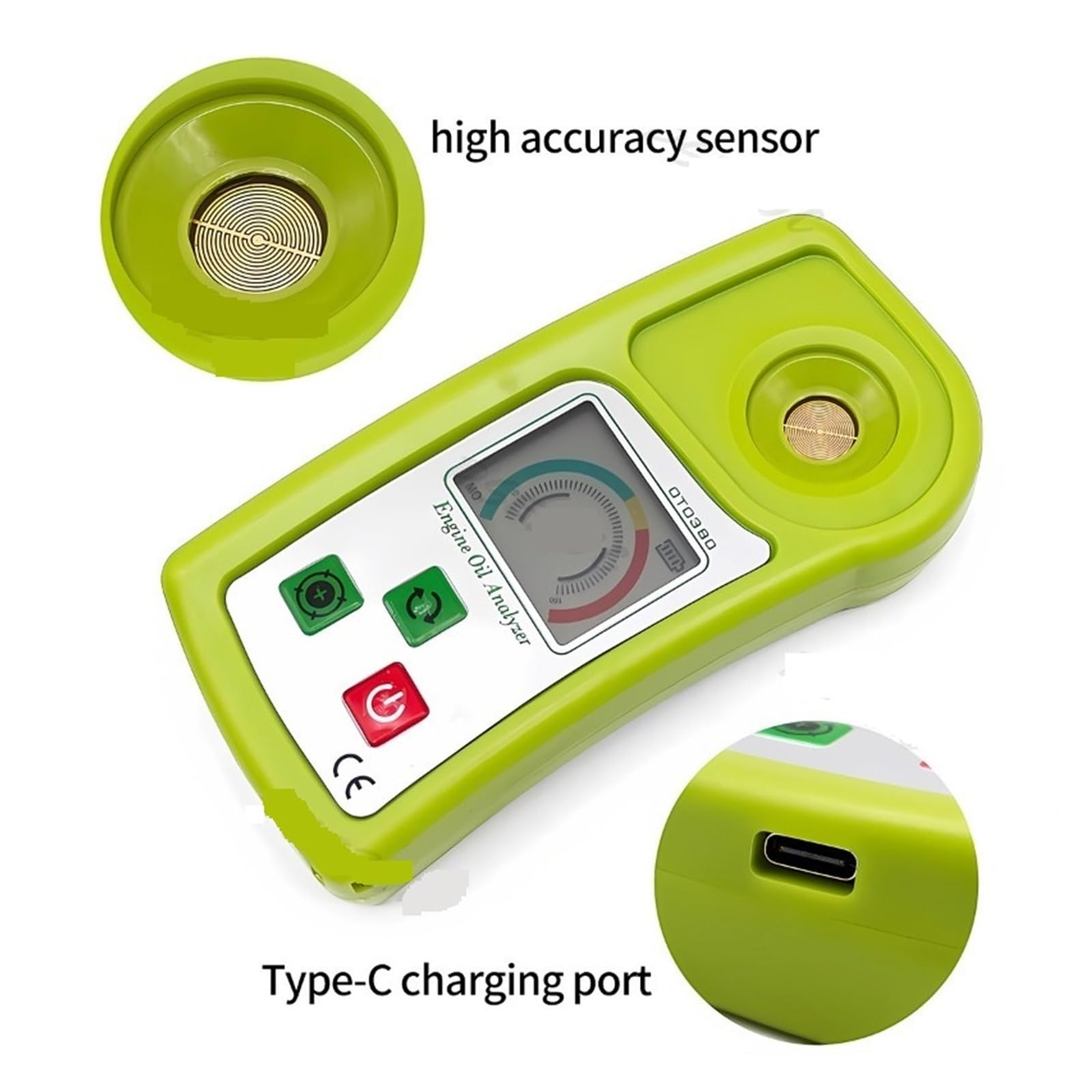 Tester Liquido Freni, Analizzatore di qualità 'Olio for Autoveicoli con Display Digitale Analizzatore di Olio Motore Tester di Olio Lubrificante