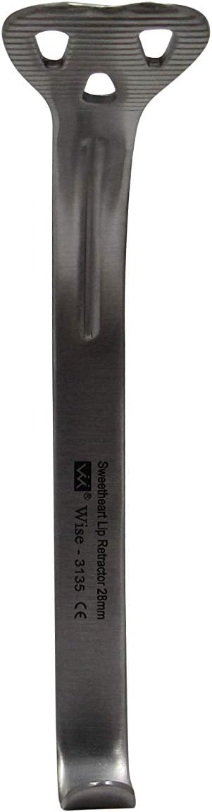 Wise Dental "Sweetheart” Retractor 28 mm Wide. Ideal for retracting Tissue, The Patient’s Cheek or as a Lip Retractor.