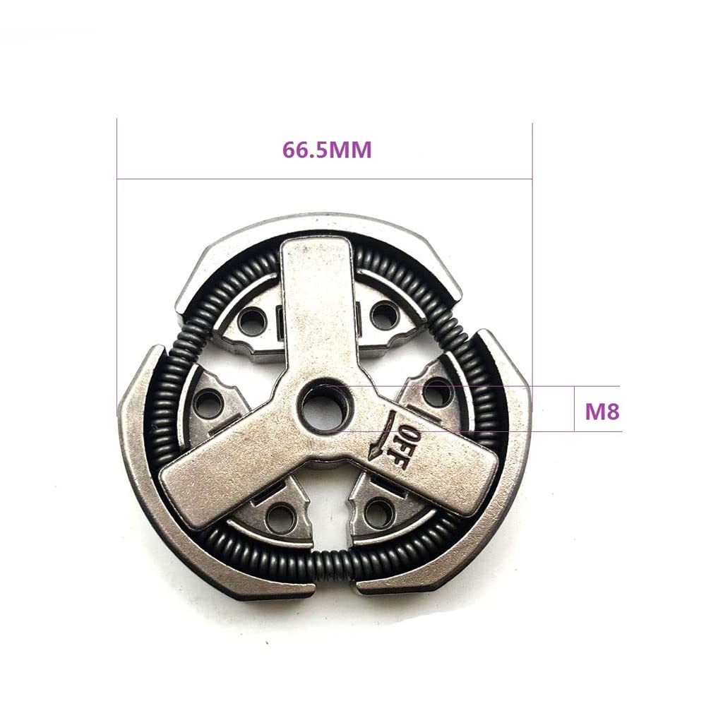 Embrague de tambor de embrague de 6 dientes de 3/8" y cojinete de agujas for motosierra G3800 3800 38cc(5 Sets)