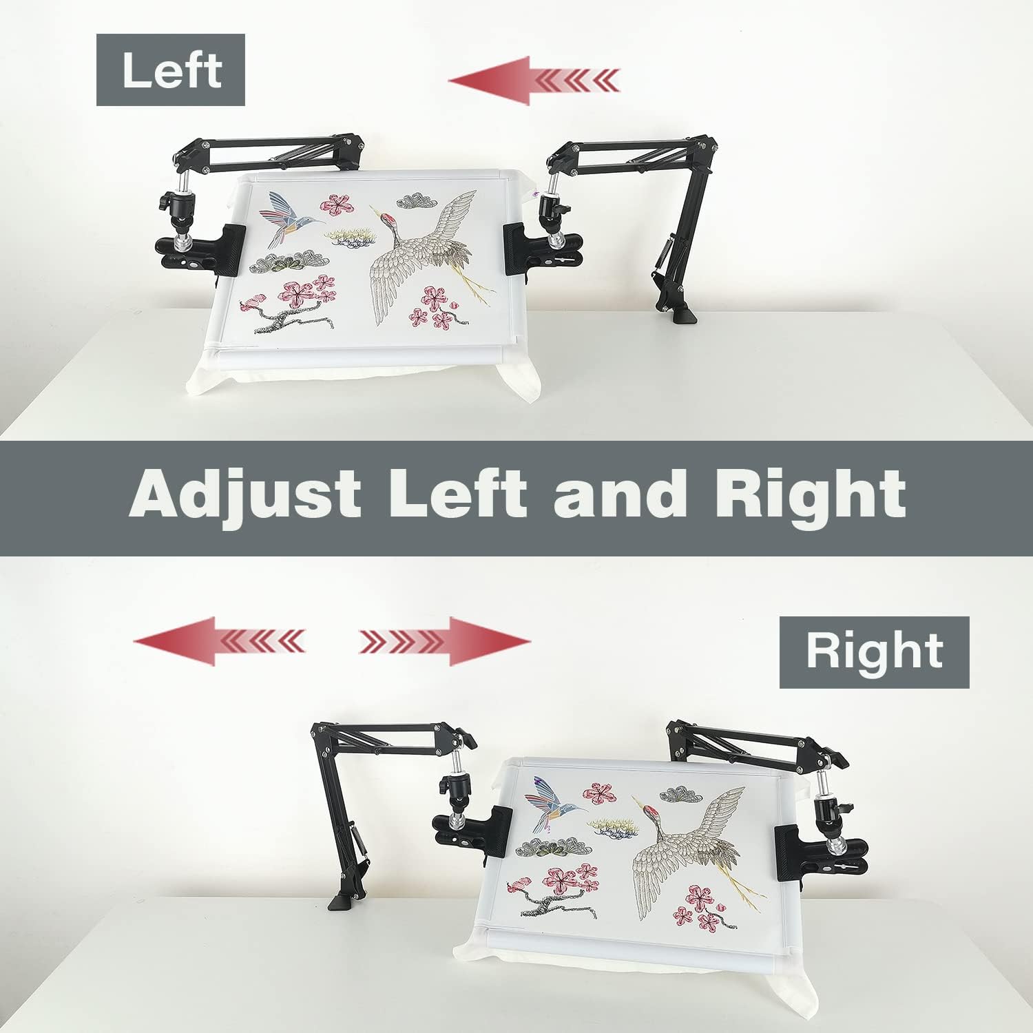 Embroidery Scroll Frame Stand (2P) Adjust Cross Stitch Frame Stand Rotated Embroidery Frame Stand ,Cross Stitch Scroll Frame Stand Suitable for Cross Stitch Frame Stand Needlework Frame Stand