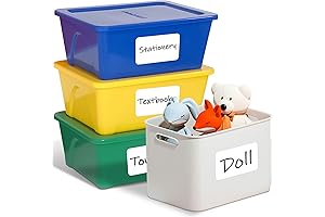 Large Labels for Storage Container 40 6x4&"" Removable Customizable Blank Water/Oil/Tear Resistant Labels