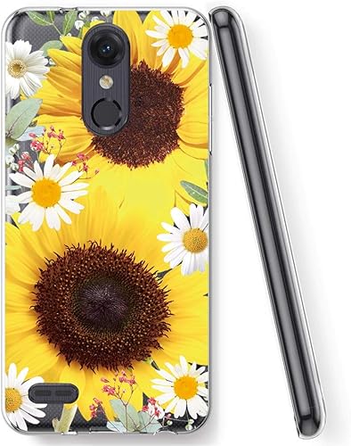 Funda de teléfono para LG Stylo 3  para LG Stylo 3 Pluspara LG Stylus 3, funda protectora de TPU suave y flexible a prueba de golpes, diseño floral