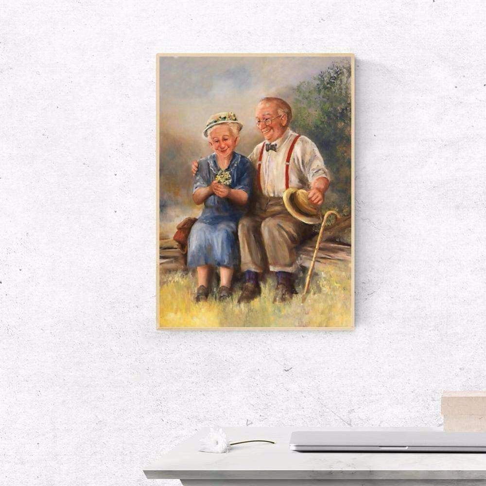 DAERLE Pittura Diamante Calda coppia di anziani Fai Da Te 5D