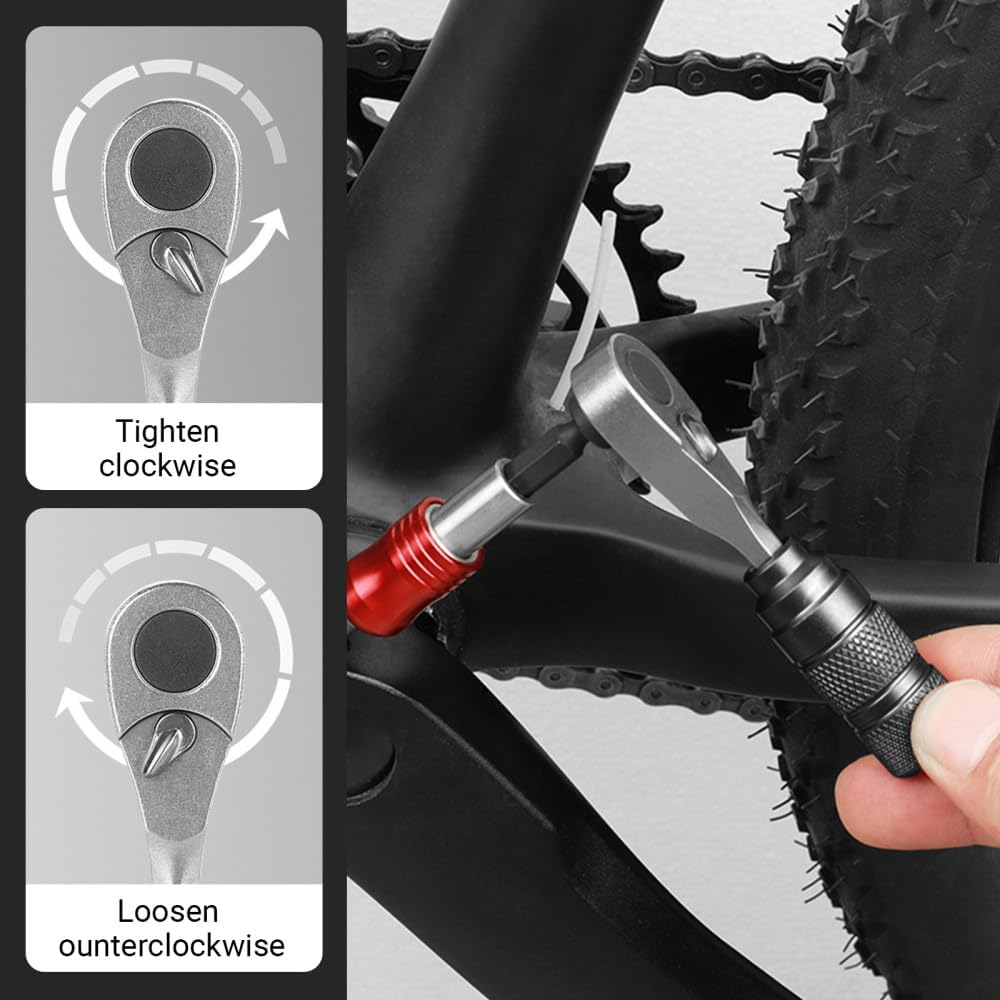 Bike Repair Kit, Portable Bicycle Repair Set Mini Bike Maintain Tool for Road Mountain Camping Travel