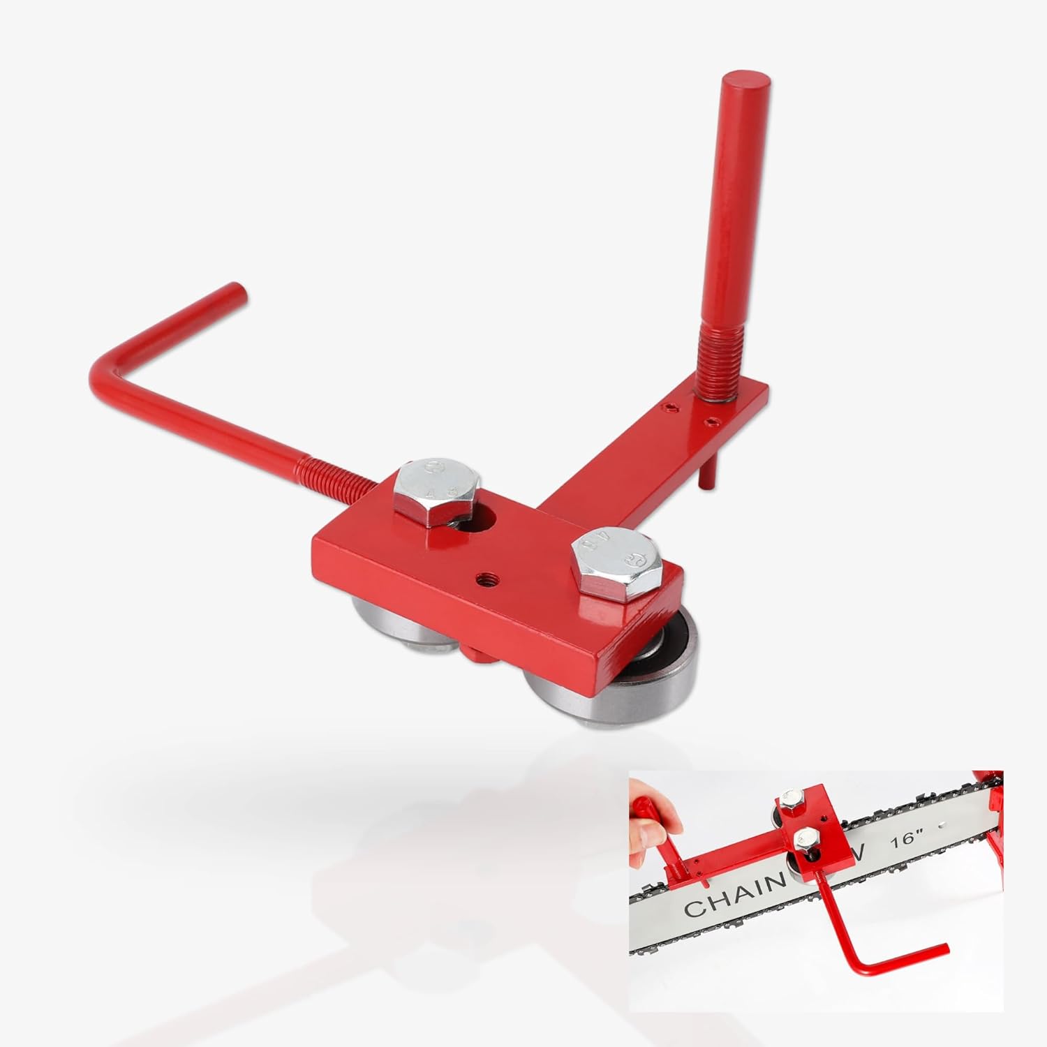 Chainsaw Bar Rail Tool, Chainsaw Bar Rail Closing Adjuster, Professional Maintenance Accessories for Chain Grinding