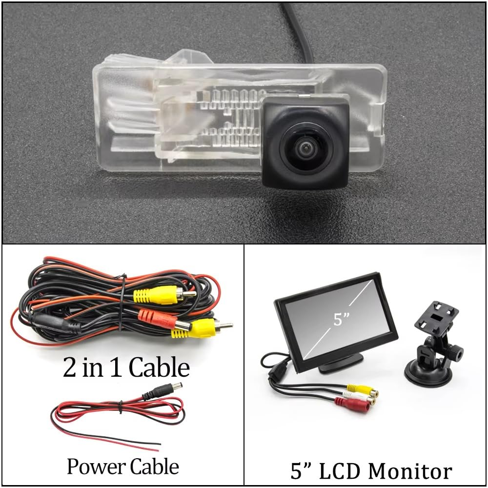 HD 1280 * 720 rybie oko zamiennik monitora parkowania do Duster 2009 2010 2011 2012 2013 2014 2015 2016 2017 2018 kamera zapasowa (Cam 4.3 LCD Wireles) (kamera z 5 LCD)