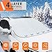 Produktbild SunTop Auto Scheibenabdeckung, Frontscheibenabdeckung Windschutzscheibe mit 5 Magnets, Mit Zwei Spiegelabdeckungen,Auto Windschutzscheibe Winterabdeckung für die Windschutzscheibe Schnee (193*126cm)