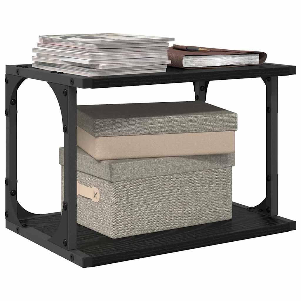 Soporte para impresora, aspecto de roble, 41 x 28 x 33,5 cm, mesa auxiliar para oficina, salón, dormitorio