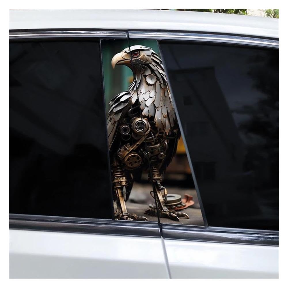 Body Parts 2pcs Car Center Pillar Sticker Zombie Wars Auto B-Pillar Waterproof Protective Film(C)