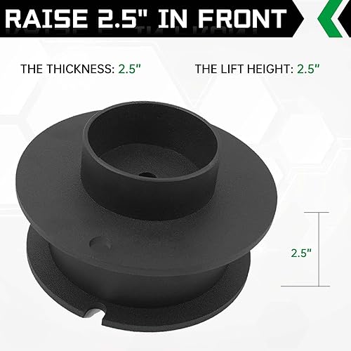 Miniatura 10 de AUTOPTIM - Kit de elevación de nivelación delantera de 2.5 pulgadas, repuesto para Dodge Ram 1500 4WD 2006-2023, Dodge Dakota 2WD 2005-2011