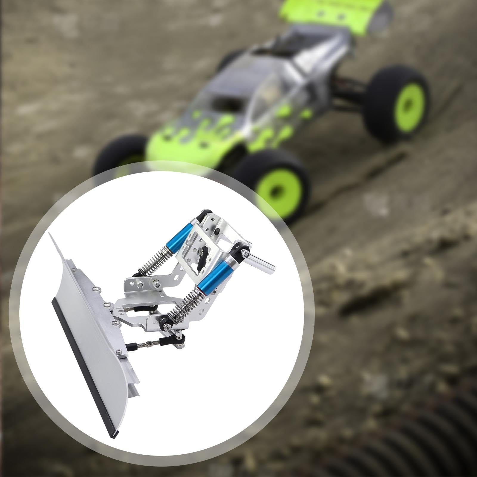 Fenteer 1/10 RC-Car-Schneepflug, einfache Montage, Upgrade-Schneepflug für SCX10 II 90046 DIY-Zubehör