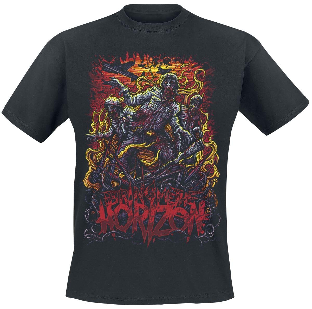Bring Me The Horizon Men's Zombie Army BMTH T-Shirt Black