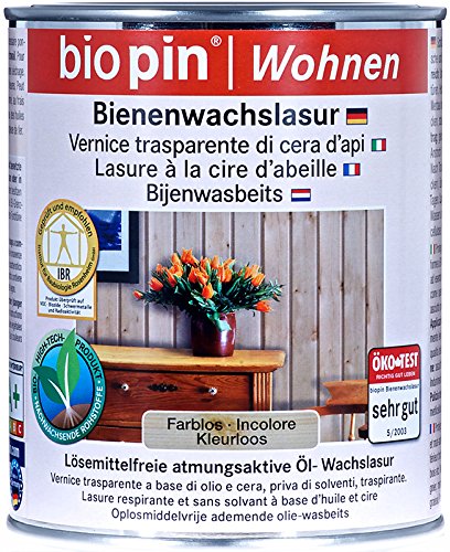 Preisvergleich Produktbild Biopin Bienenwachslasur-farblos-0,375 Liter