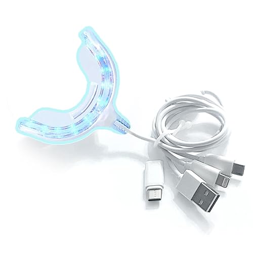 Starlite Smile Luz aceleradora de blanqueamiento dental 16 potentes bandejas de boca de luz LED azul máquina blanqueadora de dientes para uso