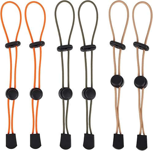 6 soportes para bastones de senderismo, tres colores, portátil, para trekking y escalada, correas elásticas para bastones de senderismo, bastones