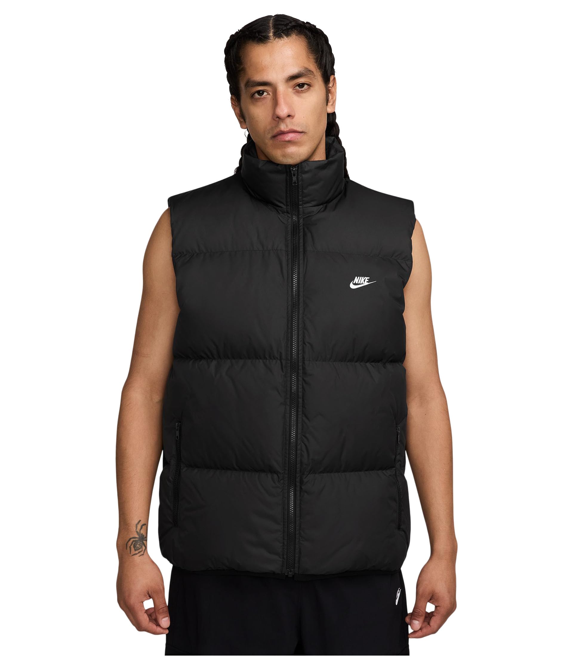 Nike Men's Tf Club Puffer 650 Vest, Black/White, XXL