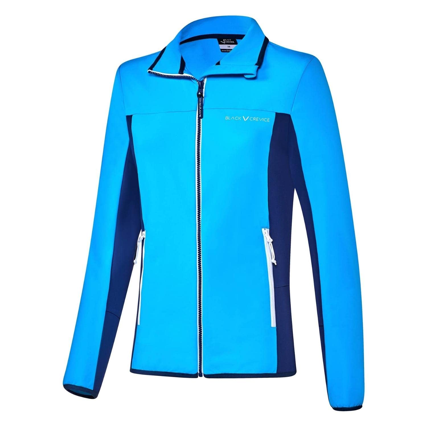 Black Crevice Damen Second Layer I Midlayer I Damen-Shirt aus funktionalem Stretch-Fleece-Material I elastisches & atmungsaktives Funktionsshirt I hochwertiges Thermo-Funktionsshirt Damen