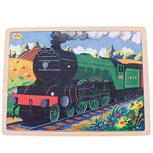 Preisvergleich Produktbild Bigjigs Toys Flying Scotsman Puzzle mit Holzunterlage (35 Teile)
