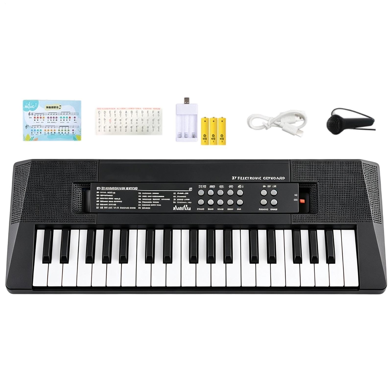 37 Key Kids Piano - Keyboard Rechargeable Music Toy With Microphone