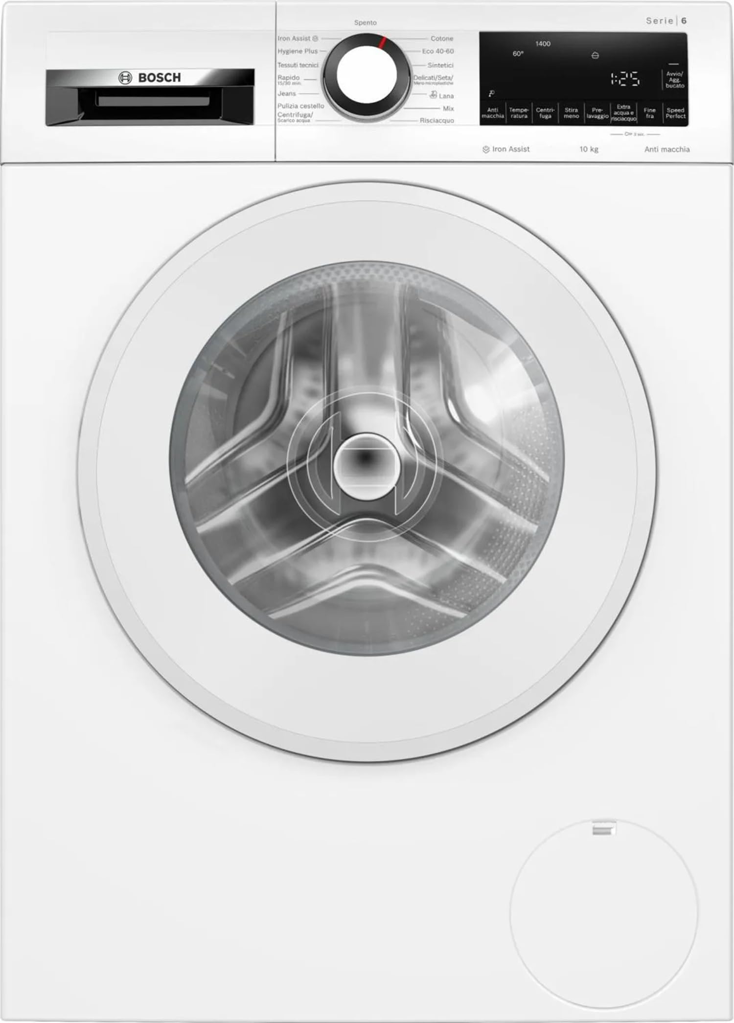 WGG254Z6II - Lavatrice 10 kg, Caricamento Frontale, 1400 giri, Classe energetica a