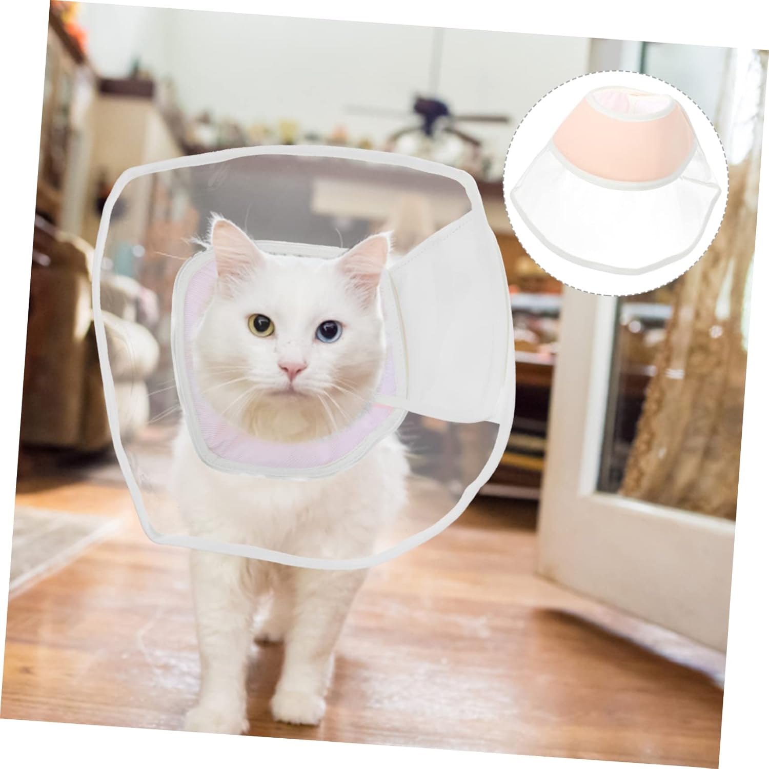 VANZACK 4pcs Cat Collar Soft Cone for Cats and Dogs Breathable Design for Protective Neck Collar to Prevent Licking and Scratching