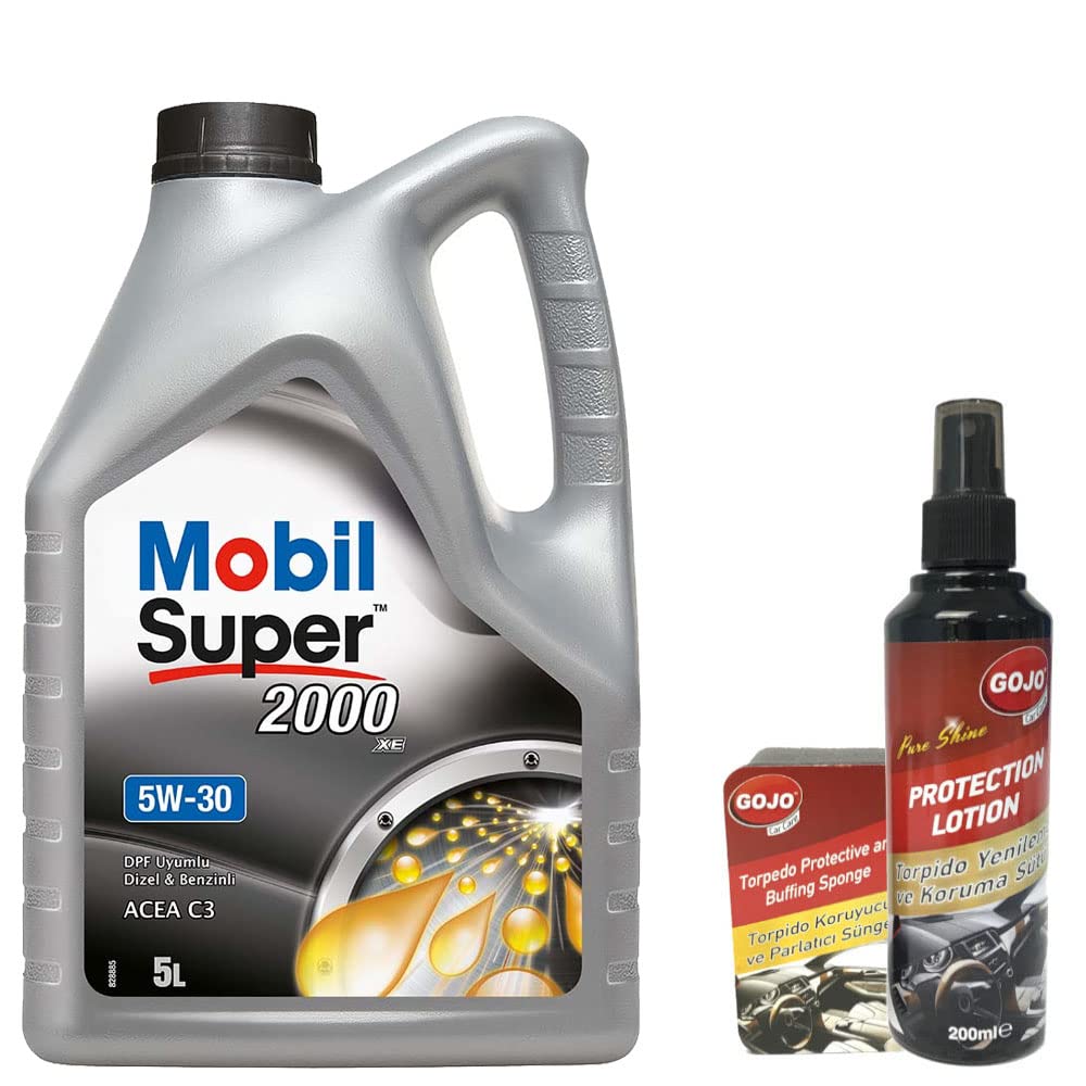 Mobil Super 2000 XE 5W30 Motor Yağı 5 L + 00117 Gojo Araç…