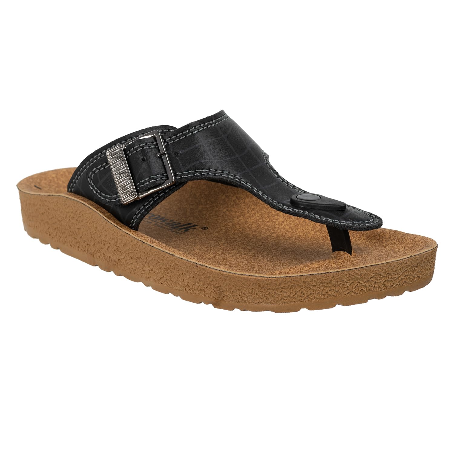 Stylish T-Shape Fashion Slipper for Men | Comfortable | Lightweight | Anti Skid | Casual Office Footwear (KC12_BLACK)-image-33