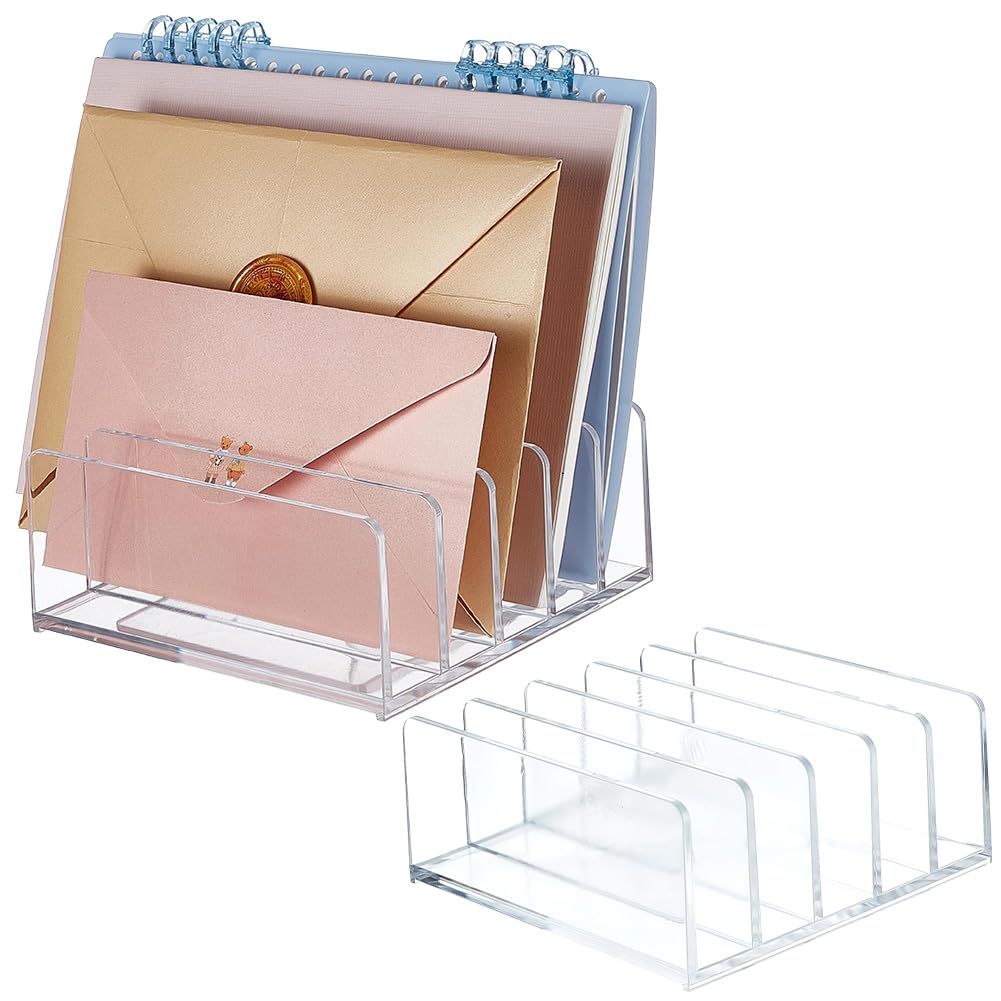 Organisateur de courrier transparent WEBEEDY, le rangement de bureau chic pour dossiers et lettres