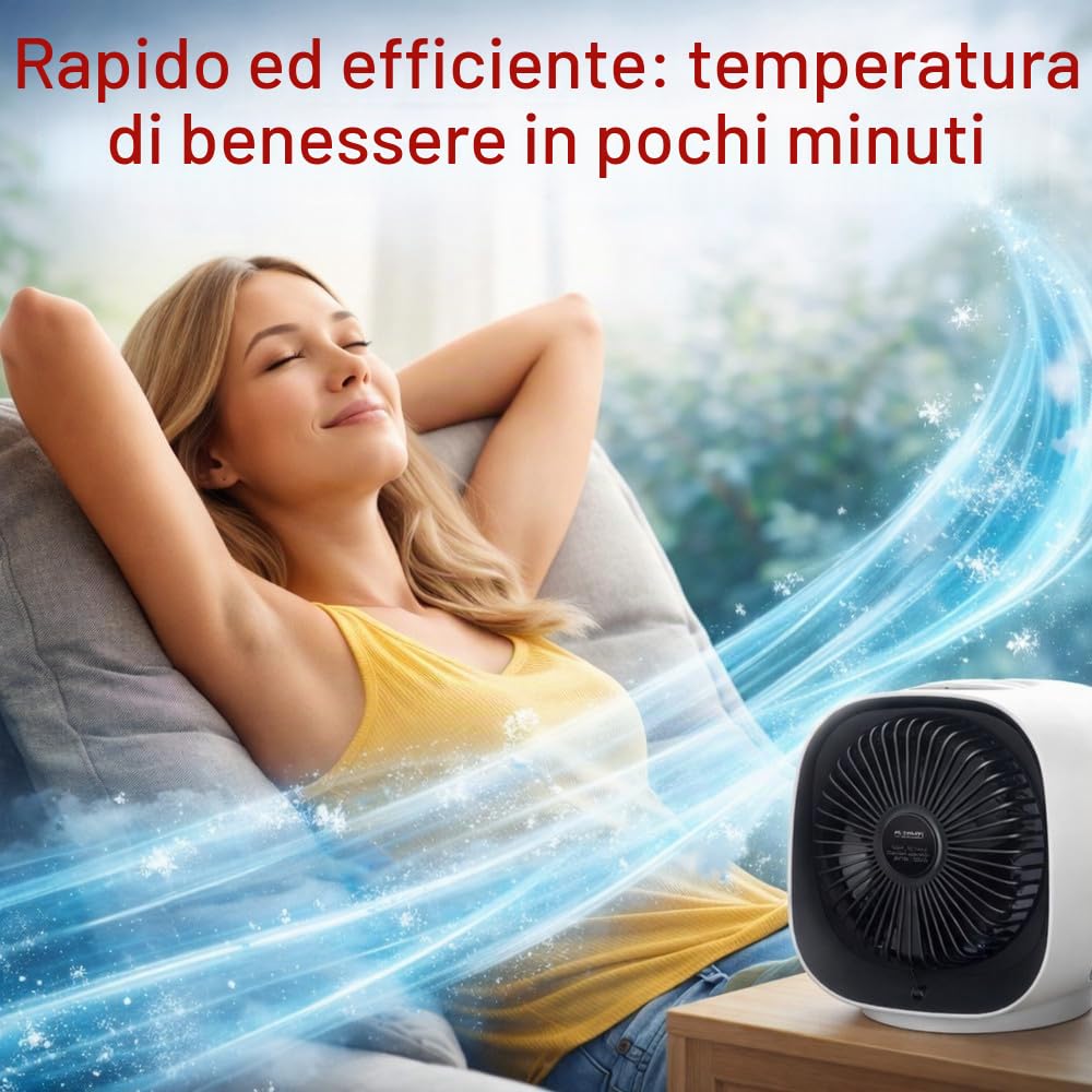 AiraBreeze™ Mini condizionatore d'aria raffreddatore d'aria ventilatore portatile camera da letto silenzioso
