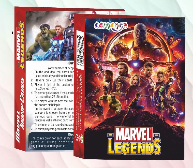 Aamango Marevels Red Trump Cards