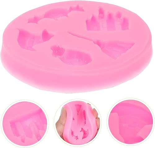 Miniatura 9 de NOLITOY 4 Pcs Fondant Silicone Mold Letter Mold Molds for Chocolate Cake Baking Supplies Alphabet Mold Ghost Decor Halloween Chocolate Molds