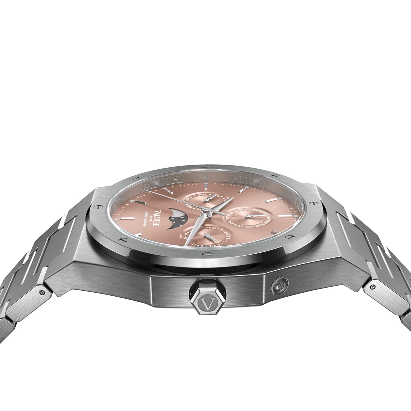 Valuchi Reloj Indicador Automático de Día y Noche con Calendario Lunar para Hombre