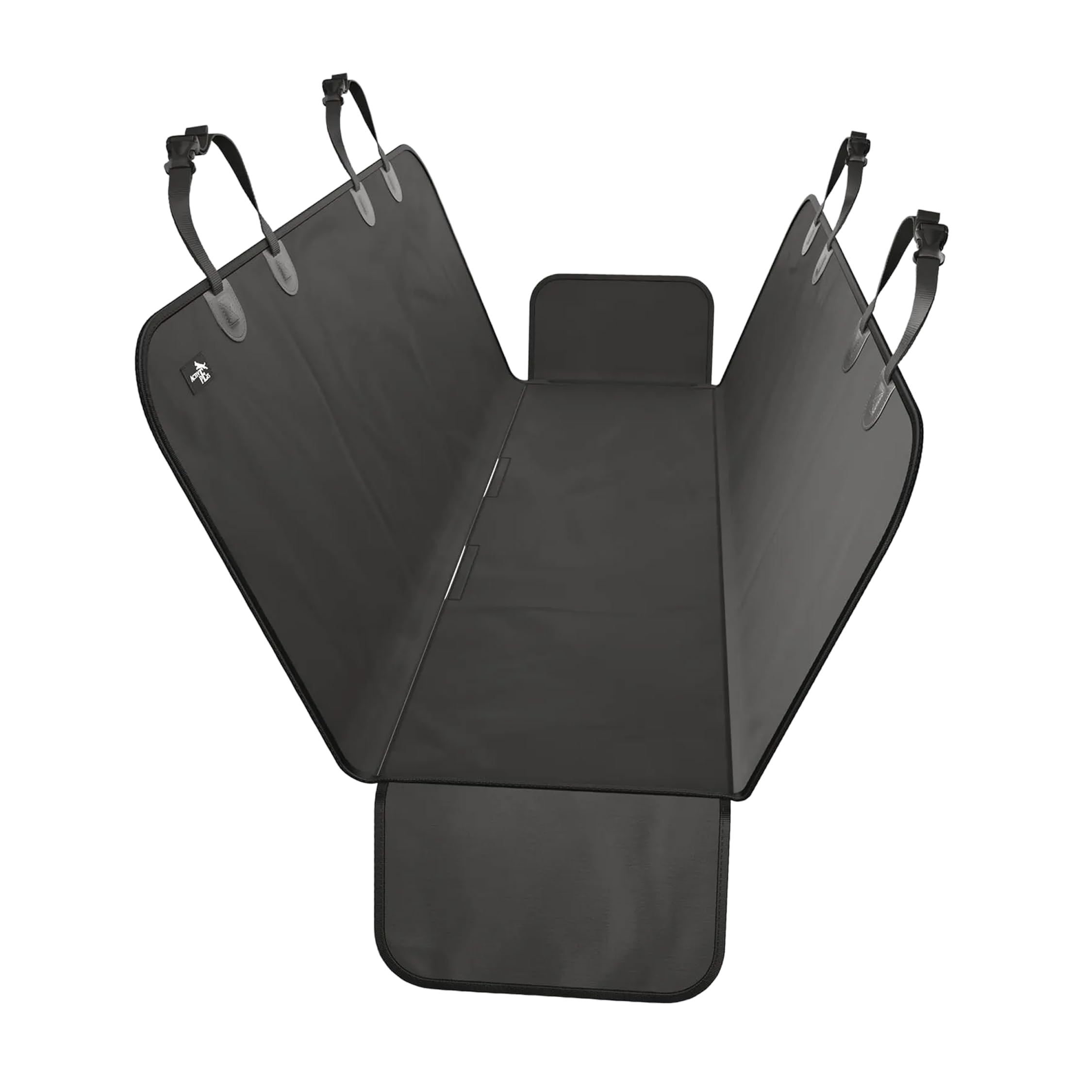 Active Pets Waterproof Hammock Standard Car Seat Cover, Fits Sedans Hatchbacks Crossovers Coupes Compact Vehicles, Secure Convertible Travel Bed