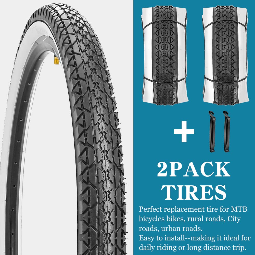 2 Pack Replacement Bike Tire Beach Cruiser 26