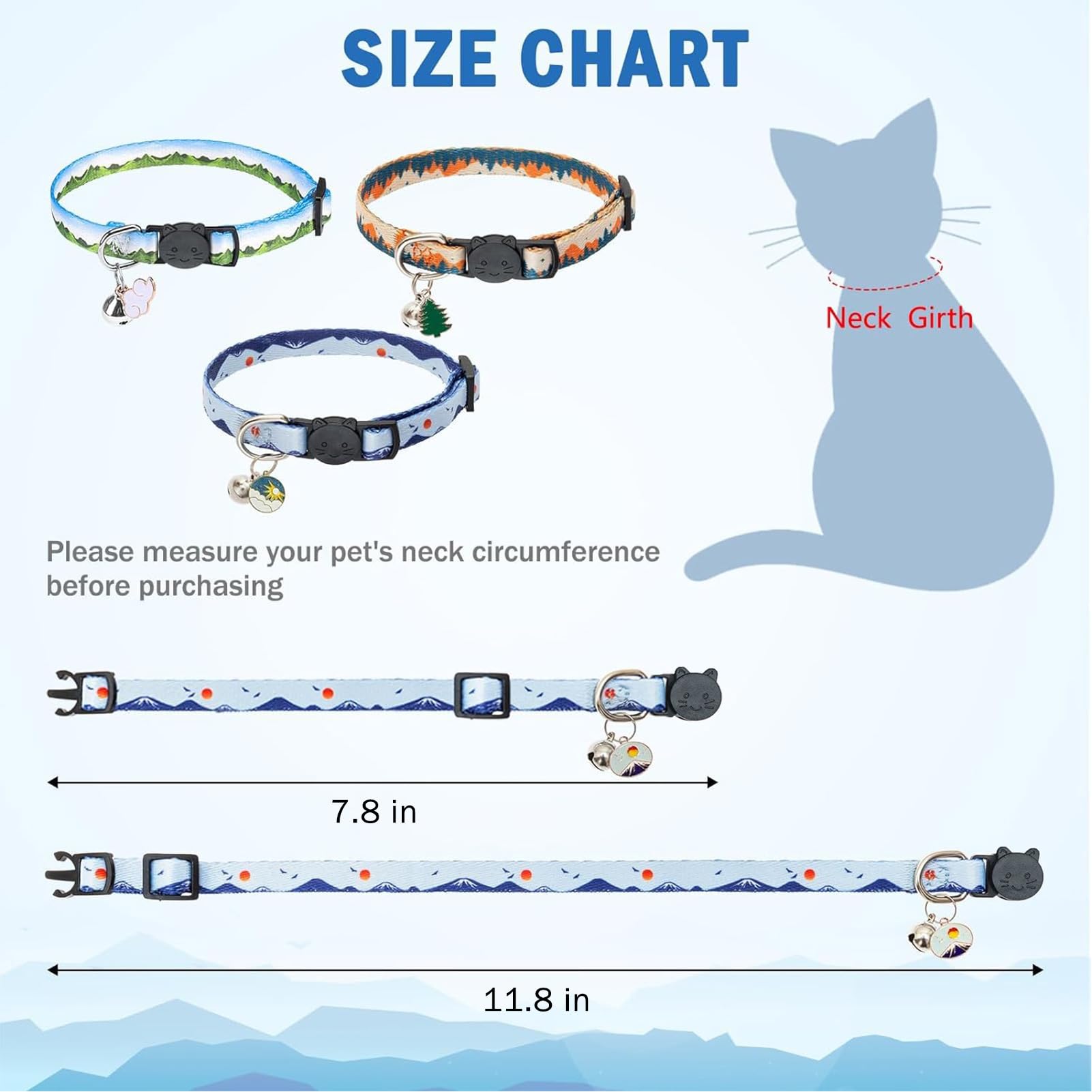 SCENEREAL Breakaway Cat Collar with Bells - Image 3