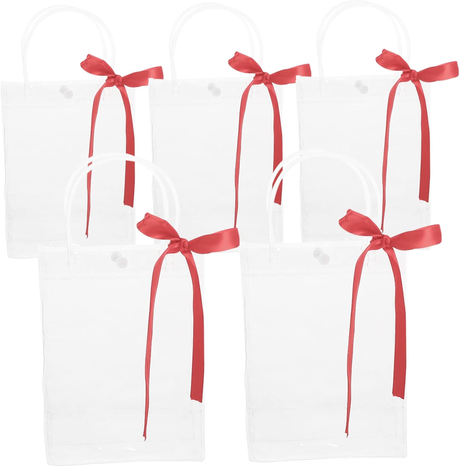 FRCOLOR 5pcs Present Bags Handles Multi-function Candy Storage Tote for Parties Weddings and Celebrations Lightweight and Packaging