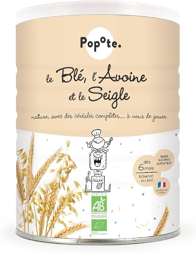 Popote Céréales Complètes Bio Évolutives Blé Avoine Seigle (200g)