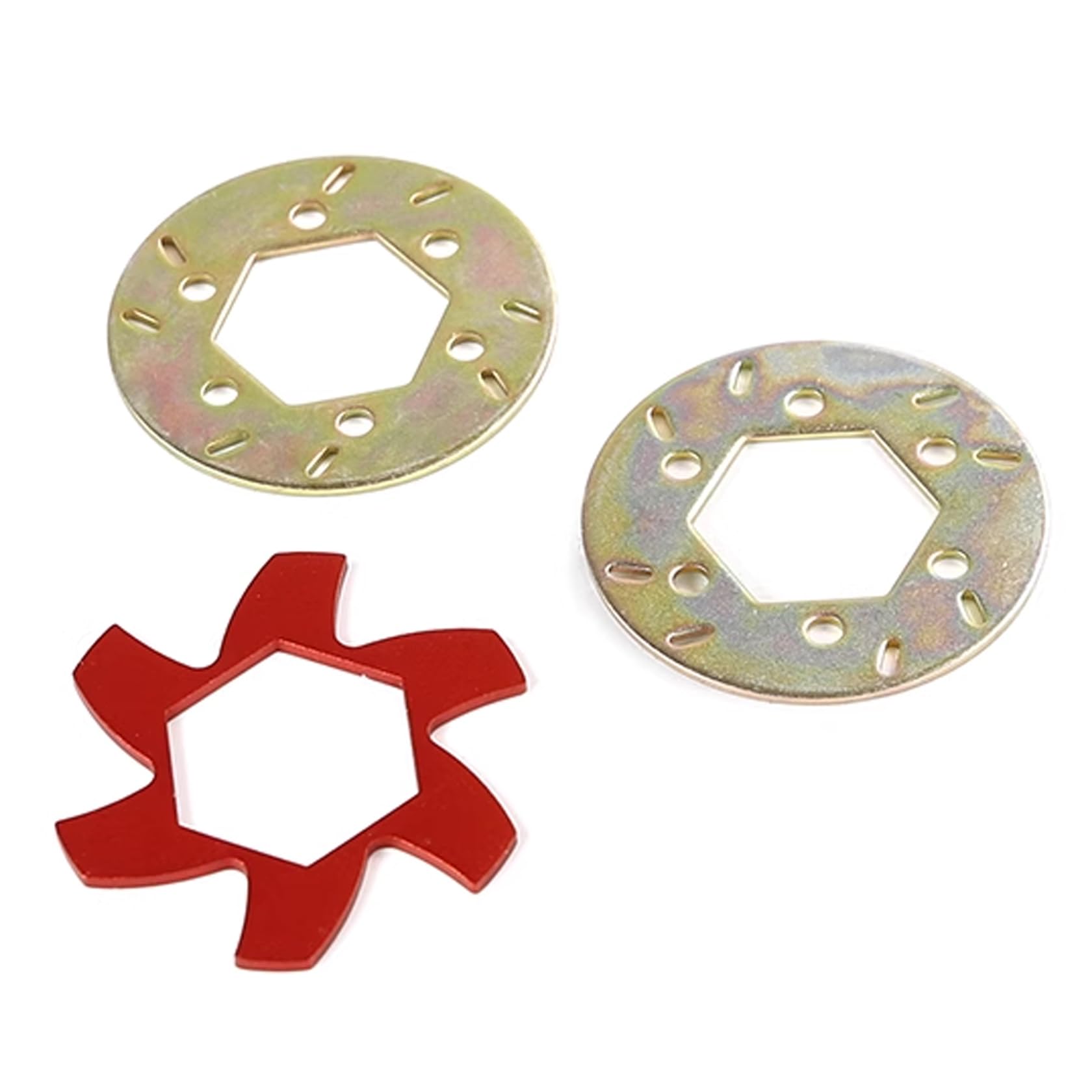 FLMLF Metal Brake Disc Kit for 1/5 Scale HPI ROFUN BAHA King Motor ROVAN Baja 5B 5T 5SC Rc Car Parts ? (Red)