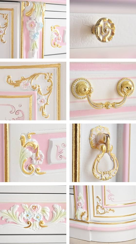 隙間収納♦️ロココ♡ホワイトアンティーク風♦️天使と木製モールディング♦️送料込 隙間収納♦️ロココ♡ホワイトアンティーク風♦️天使と木製