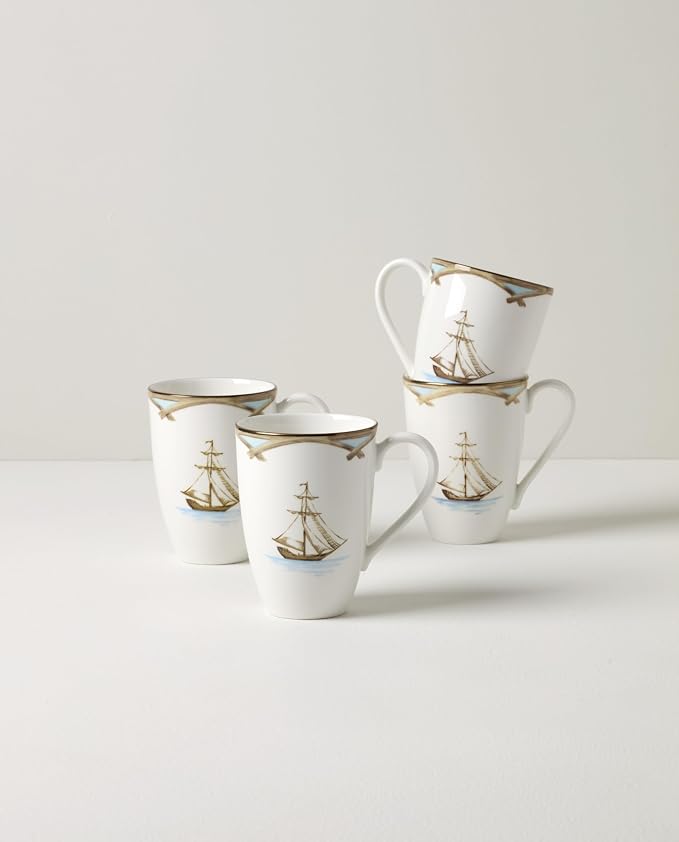 Lenox Set de 4 Mugs British Colonial Tradewind miniatura 3