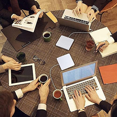 Lysee 3D Printer Parts & Accessories - External DVD CD Drive, USB C USB 3.0 External Superdrive Burner Optical Drive CD RW DVD RW Disc Duplicator - (Color: Silver)