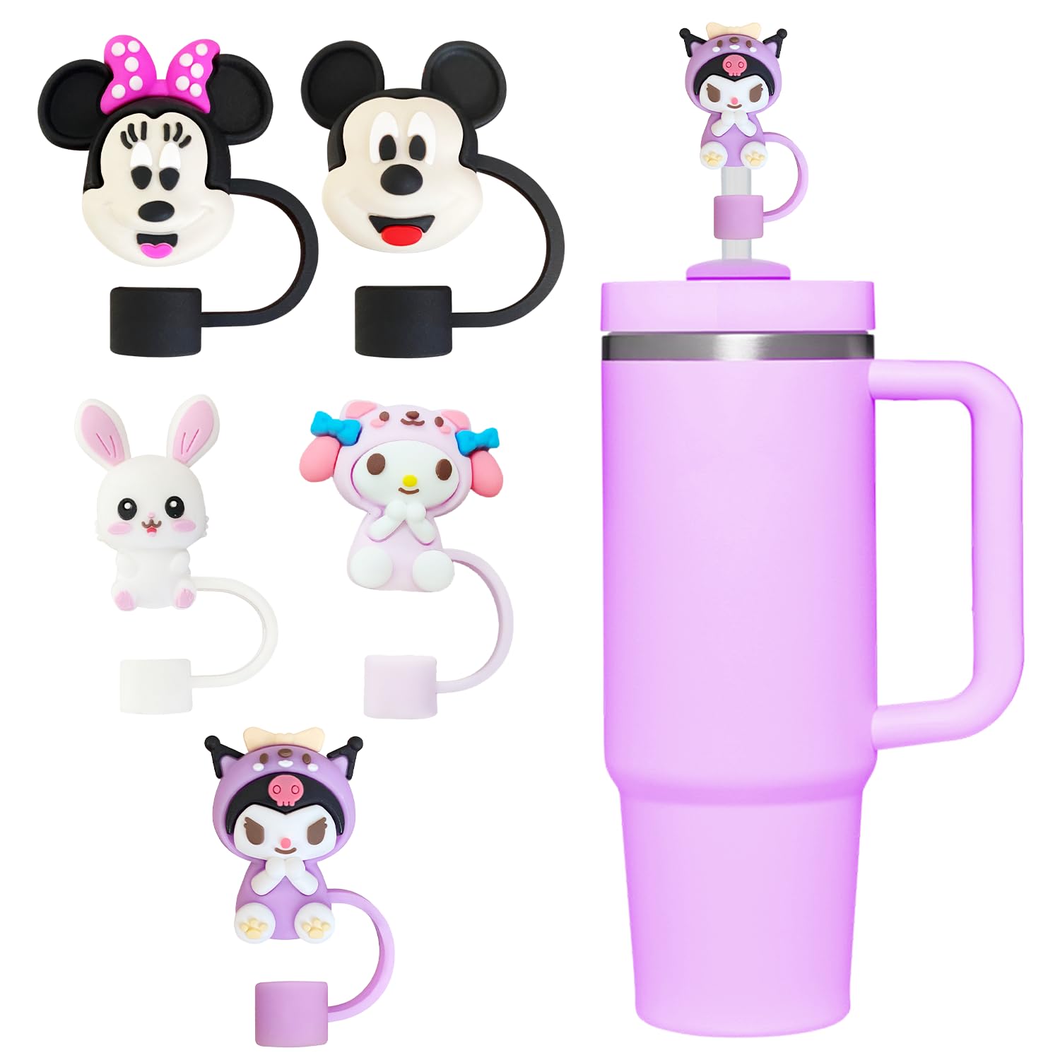 BendJoy® 5Pcs Cute Straw Cover Cap – 10mm Sanrio Straw Cap for Sipper, Dust-Proof Straw Topper for Steel, Glass and Silicone Straws, Stanley Cup Accessories (B0DHCZG4XL) Amazon Price History, Amazon Price Tracker