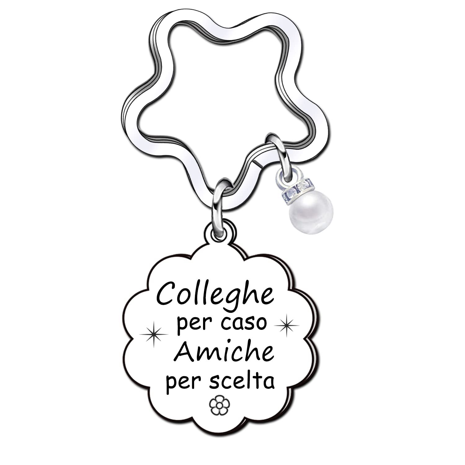 VZIUYTRE Regalos Llavero Colegas Creativos Regalos Llavero Colegas Mujeres Hombres Colegas Amistad Llavero Regalos Regalos Para Dejar Colegas Gracias Por Los Profesores Retirados, De Plata, L