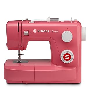 Singer Simple 3223 Automatic Zig-Zag Electric Sewing Machine with 23 Built-in Stitches (Pink)