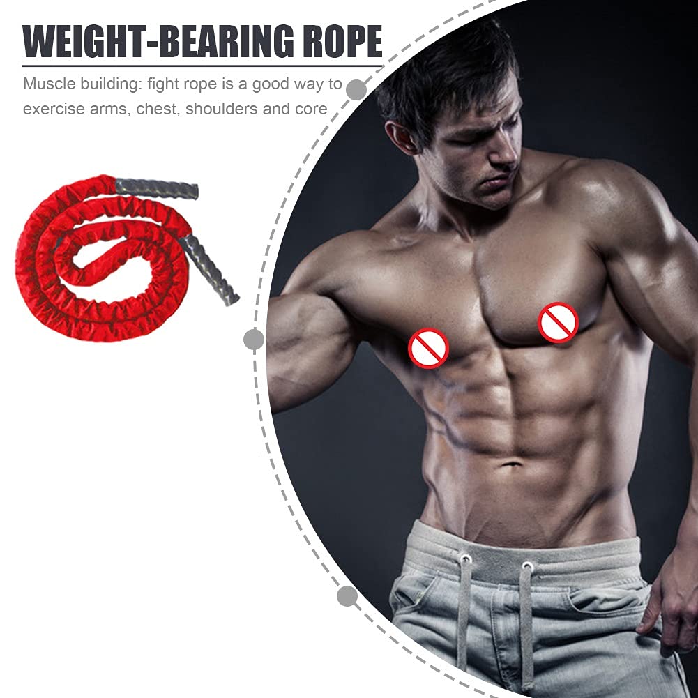 battle rope Cuerdas para Saltar Pesadas, Cuerdas Batalla Ejercicio Cuerda Saltar Ponderadas para Hombres Y Mujeres para Mejorar La Fuerza Y ​​desarrollar Músculo, Adecuado para Entrenamiento Gimnasio,