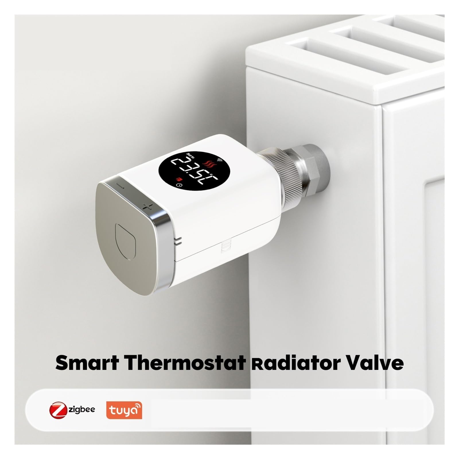 Valvola Termostatica For Radiatore Smart Wifi/ZigBee TRV Con App Programmabile E Regolatore Di Temperatura Remoto Regolazione Automatica(5 PCs zigbee)