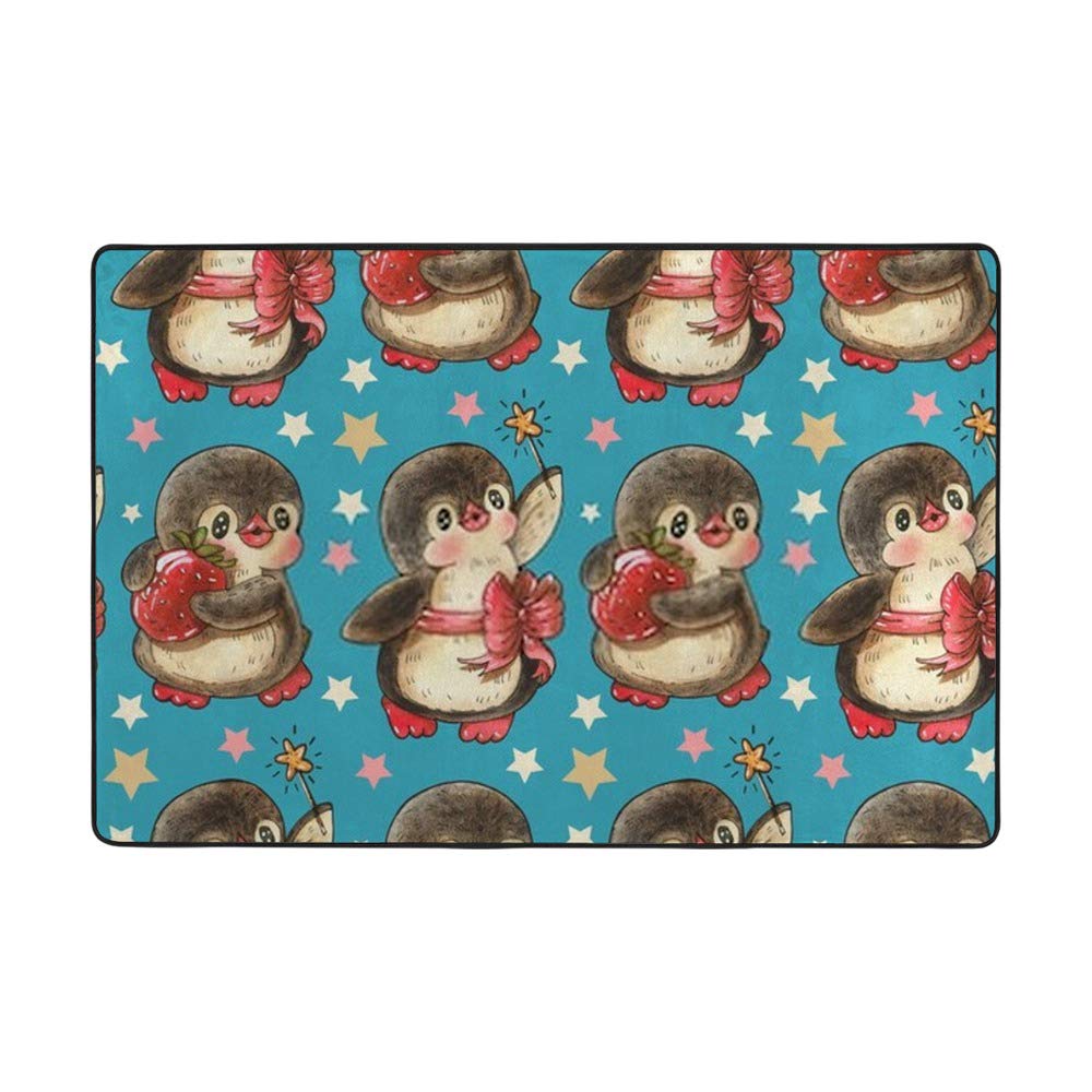 Tapis pingouins aquarelle bleu créez un cocon de douceur pour votre bébé