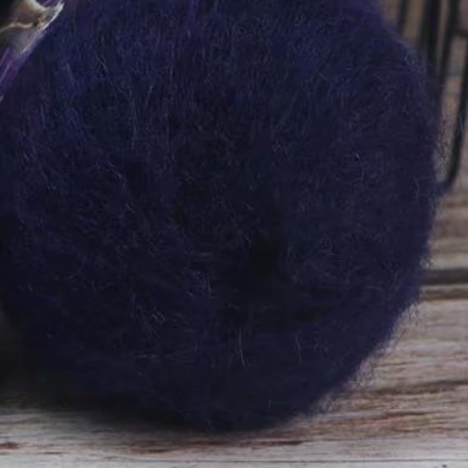 Hilo de Mohair Antibolitas for Tejer a Mano, Ideal for cárdigans, Bufandas, 40 Gramos por Ovillo(1pc 15)
