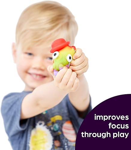 Miniatura 3 de Juguete antiestrés para niños, diseño de clip para mochilas y llaveros, actividades sensoriales divertidas para aliviar el estrés y concentrarse,