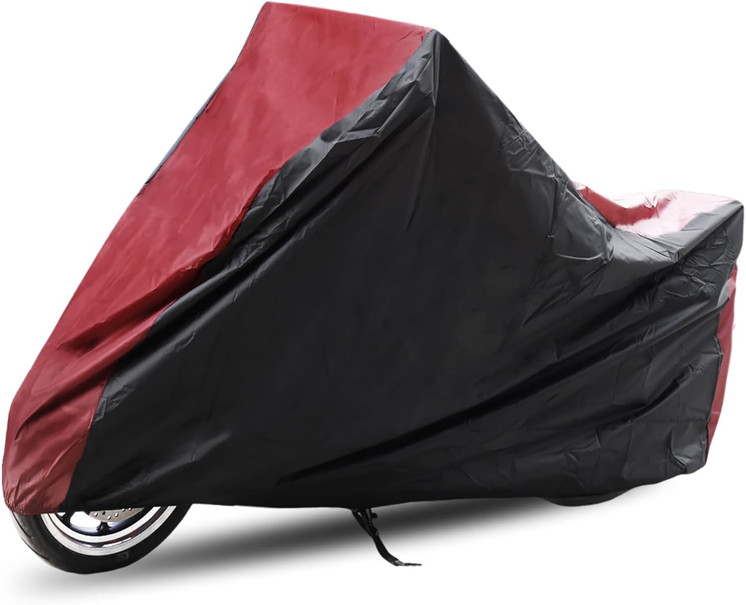uxcell XXXL 190T Rain Dust Motorcycle Cover Red&Black Outdoor 116" for Honda